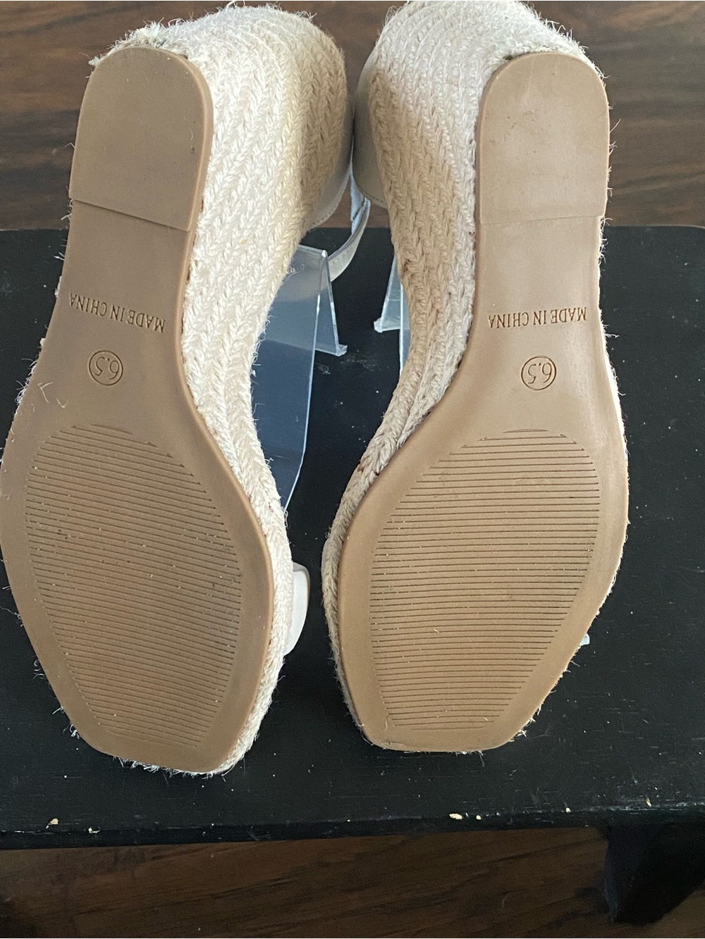 Steve Madden Cream Espadrille Ankle-Strap Wedges - Picture 2 of 6